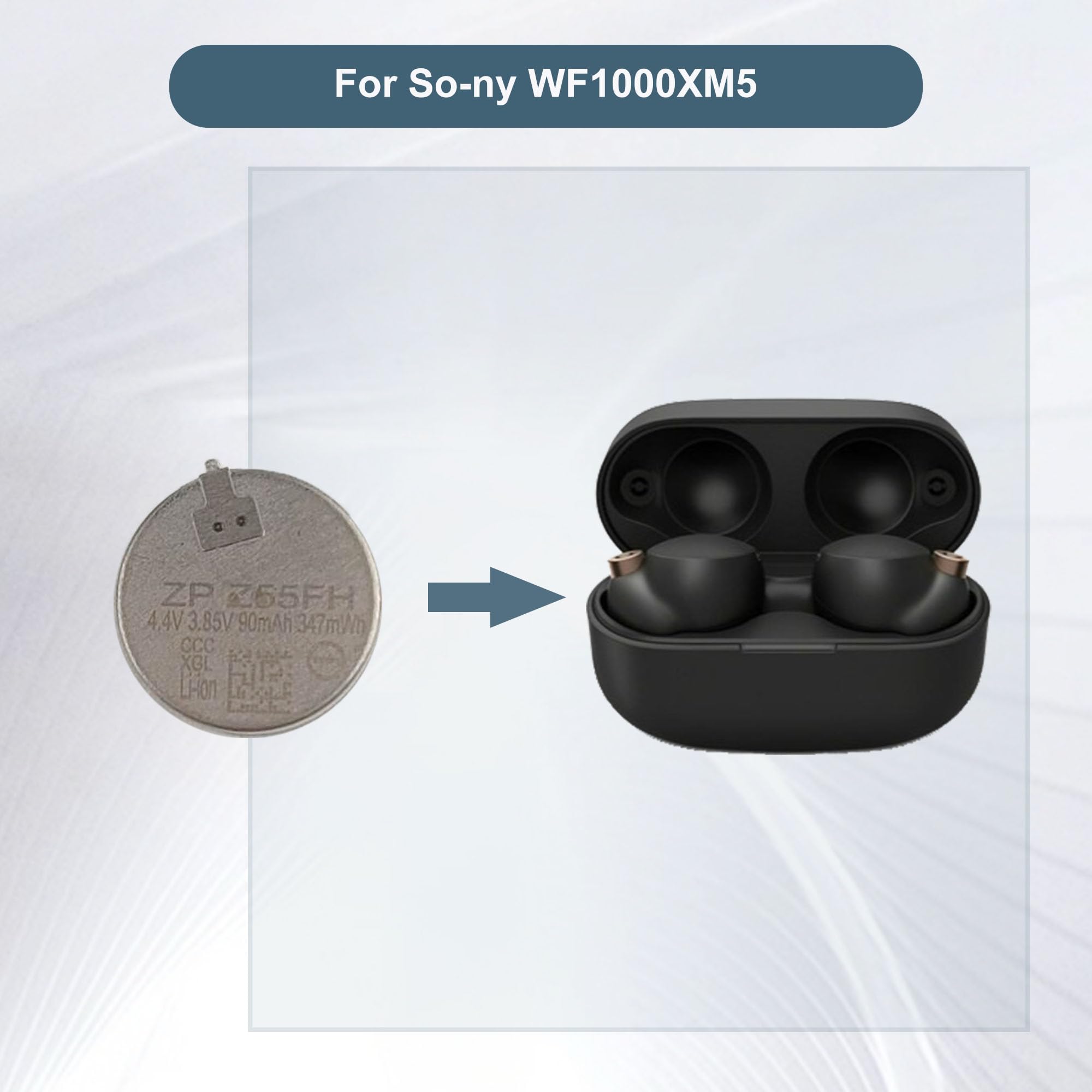 Amazon.com: E-YIIVIIL Replacement Battery Z55FH for Sony WF1000XM5